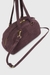 Violet 1Dr Dome-Suede Shoulder Bag With Oval D Logo
