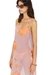 Beach cover-up dress in floral chiffon