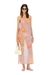 Beach cover-up dress in floral chiffon