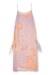 Beach cover-up dress in floral chiffon
