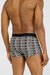 Multicolor Set Of Three Stretch Cotton Trunks With All-Over Print