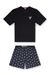Cotton pyjama set with handcuff print