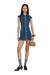 Blue Denim shirt dress with full zip