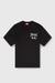 Black Cotton T-Shirt With Flock Graphic