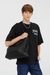 Black Cotton T-Shirt With Flock Graphic