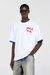 White Cotton T-Shirt With Flock Graphic