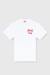 White Cotton T-Shirt With Flock Graphic