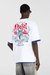White Cotton T-Shirt With Flock Graphic