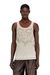 Slim tank top with burnout print