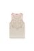 Slim tank top with burnout print