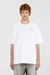 White Jersey T-Shirt With Flocked Print