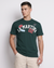 Cotton Relaxed Fit Solid Graphic T-shirt
