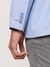 Men Regular Fit Solid Medium Blue Blazer