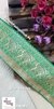 Green Elephant Jungle Banarasi Lace