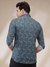 Men Regular Fit Printed Medium Grey Shirt