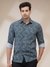 Men Regular Fit Printed Medium Grey Shirt