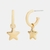 Star Charm Huggie Earrings