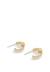 Signature C Enamel Huggie Earrings