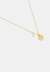Textured C Pearl Pendant Necklace