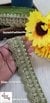 Mehendi Scalloped Pearl Dori Embroidery Lace on Beige Net