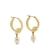 Ropes & Knots Pearl Drop Hoops