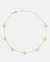 Spade Flower Pave Scatter Necklace