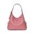 Deco Pebbled Leather Crossbody Tote