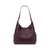 Deco Croc Embossed Large Shoulder Bag