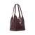 Deco Croc Embossed Large Shoulder Bag