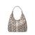 Nolita Large Snake Embossed Leather Hobo Shoulder Bag