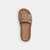 Brynn Slide Sandal In Crystal Signature Jacquard