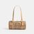 Kisslock Barrel Bag 28 In Signature Jacquard