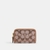 Essential Small Zip Around Card Case In Crystal Signature Jacquard