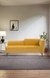neudot Diva RHS Sofa Chaise Lounger with Black Legs for Living Room|Bedroom|2 Person Sofa|Diwan|Premium Fabric | Solid Wood Frame|2 Seater (Colour : Husky Yellow (DIY))