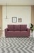 neudot Roman Sofa for Living Room |3 Persons Sofa|Premium Fabric with Cushioned Armrest | Solid Wood Frame|3 Seater in Ceramic Pink Color
