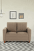 neudot Roman Sofa for Living Room |2 Persons Sofa|Premium Fabric with Cushioned Armrest | Solid Wood Frame|2 Seater in Desert Brown Color