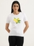 Womens Regular Round Neck Self Design Top