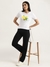 Womens Regular Round Neck Self Design Top