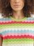Womens Round Neck Chevron Top