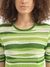 Womens Round Neck Textured Top