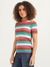 Womens Round Neck Striped Top