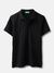 Boys Kidswear Regular Fit Polo Neck Textured T-Shirt