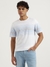 Mens Relaxed Round Neck Striped T-Shirt