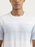Mens Relaxed Round Neck Striped T-Shirt
