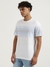 Mens Relaxed Round Neck Striped T-Shirt