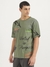 Mens Boxy Fit Round Neck Printed Tshirt