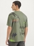 Mens Boxy Fit Round Neck Printed Tshirt