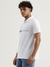 Mens Relaxed Polo Neck Graphic Print T-Shirt