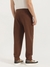 Mens Solid Relaxed Fit Trousers