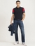 Mens Relaxed Fit Polo Neck Solid Tshirt
